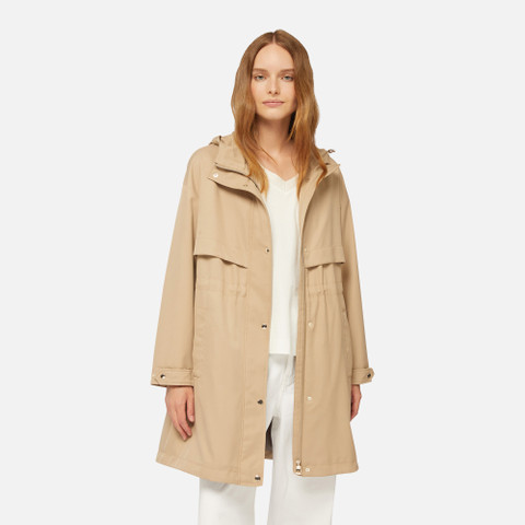 long parka TOPAZIO WOMAN Nougat - image number 3 | GEOX