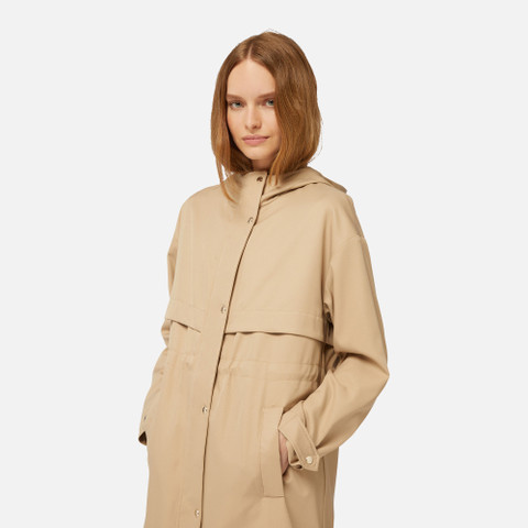 long parka TOPAZIO WOMAN Nougat - image number 8 | GEOX
