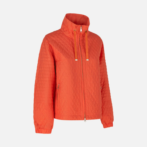 quilted jacket DIAMOND WOMAN Koi orange - image number 2 | GEOX