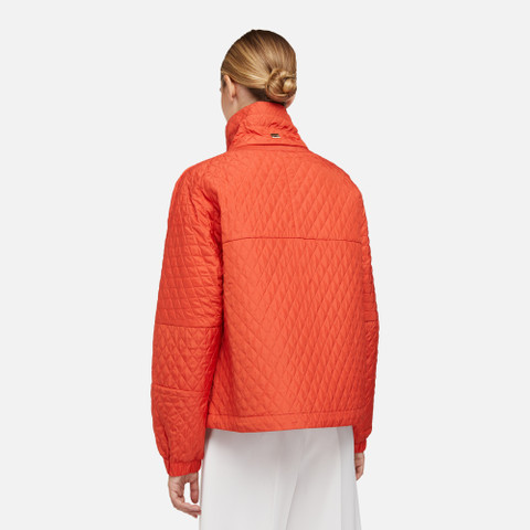 quilted jacket DIAMOND WOMAN Koi orange - image number 5 | GEOX