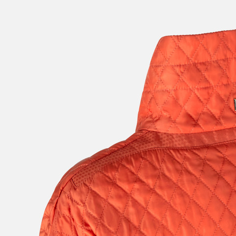 quilted jacket DIAMOND WOMAN Koi orange - image number 6 | GEOX