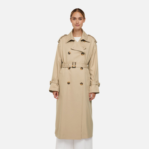 trench coat DIAMOND WOMAN Nougat - image number 1 | GEOX