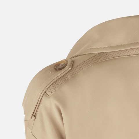 trench coat DIAMOND WOMAN Nougat - image number 6 | GEOX