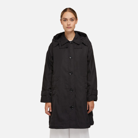 trench coat DIAMOND WOMAN Black - image number 1 | GEOX