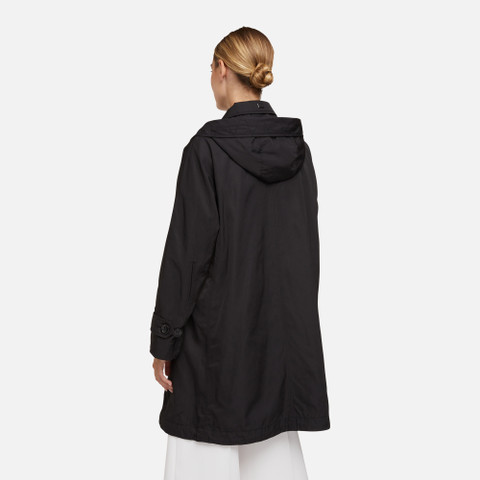 trench coat DIAMOND WOMAN Black - image number 5 | GEOX