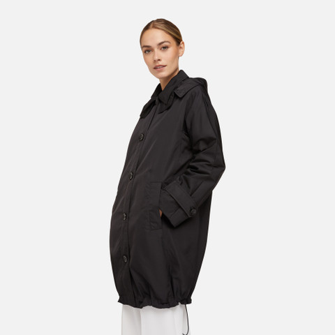 trench coat DIAMOND WOMAN Black - image number 8 | GEOX