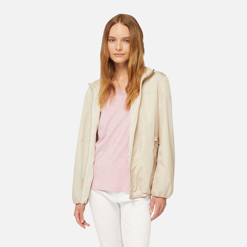 mid-season jacket SPHERICA WOMAN Moonbeam - image number 3 | GEOX