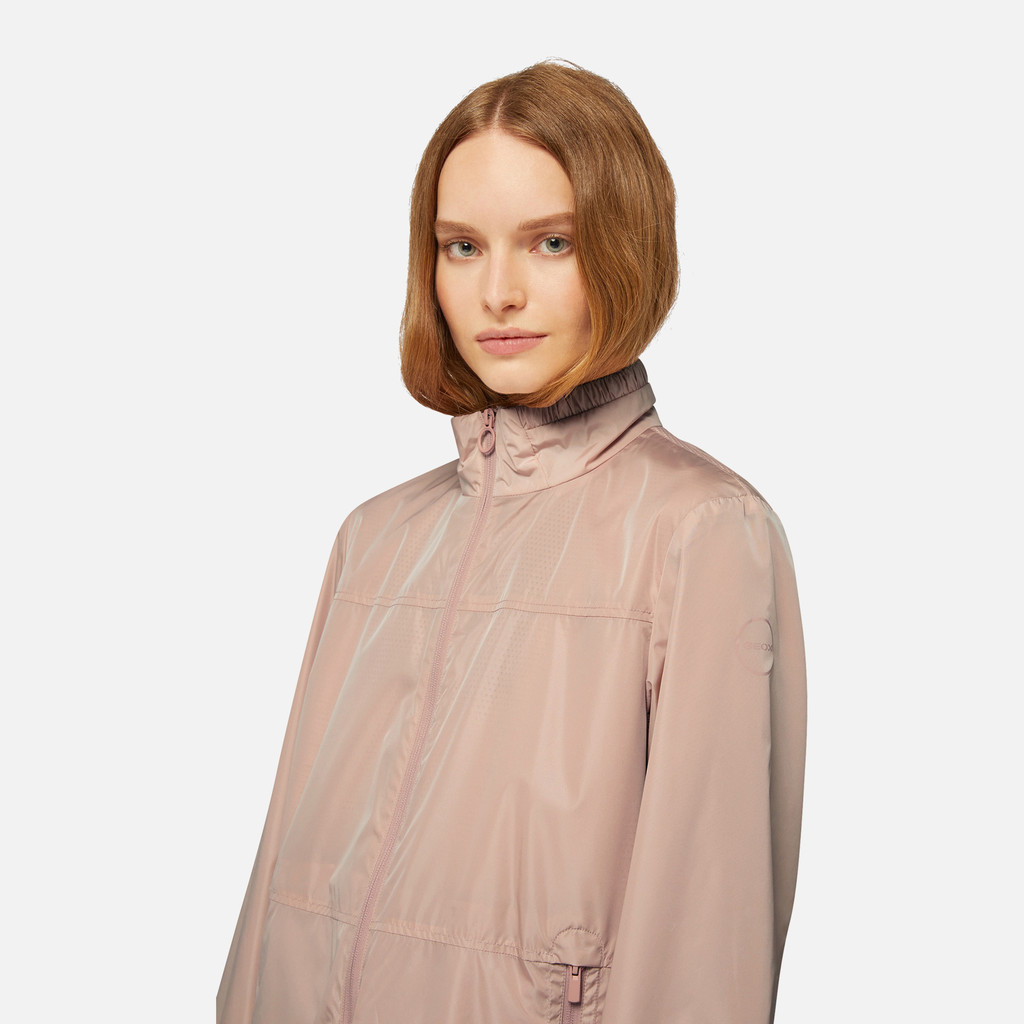 mid-season jacket SPHERICA WOMAN Rose Smoke - image number 8 | GEOX