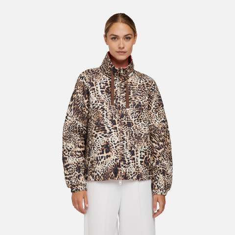 reversible jacket DIAMOND WOMAN Macula/Koi Orange - image number 1 | GEOX
