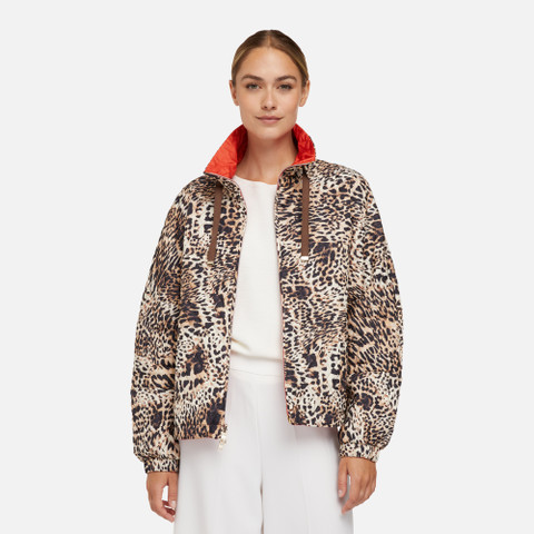 reversible jacket DIAMOND WOMAN Macula/Koi Orange - image number 3 | GEOX