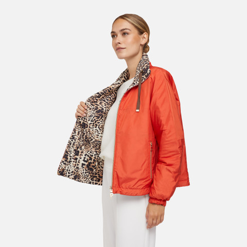 reversible jacket DIAMOND WOMAN Macula/Koi Orange - image number 9 | GEOX
