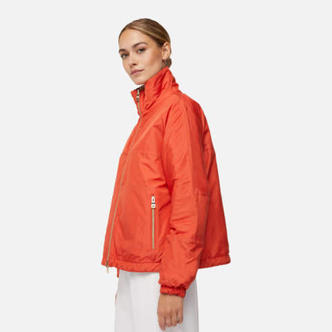 reversible jacket DIAMOND WOMAN Macula/Koi Orange - image number 10 | GEOX