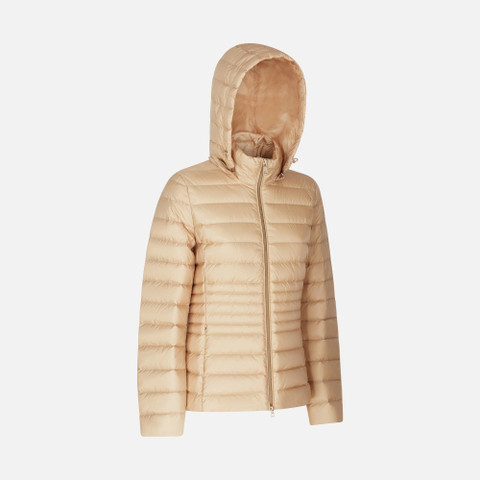 short down jacket JAYSEN WOMAN Brown Rice - image number 2 | GEOX