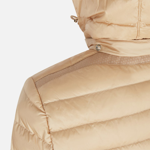 short down jacket JAYSEN WOMAN Brown Rice - image number 6 | GEOX
