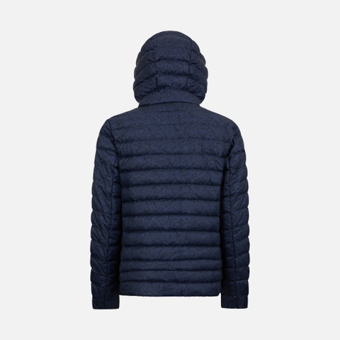 short down jacket JAYSEN WOMAN Navy Blazer/Crown Blue - image number 4 | GEOX