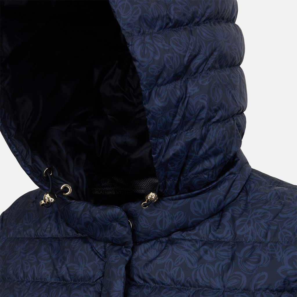short down jacket JAYSEN WOMAN Navy Blazer/Crown Blue - image number 7 | GEOX