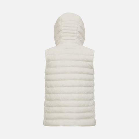 sleeveless down jacket JAYSEN WOMAN White - image number 4 | GEOX