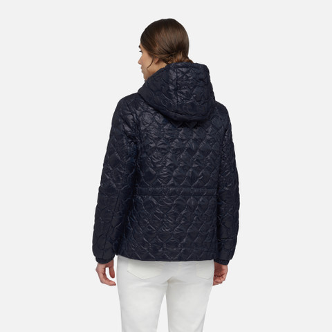 short parka MYLUSE WOMAN Navy blazer - image number 5 | GEOX