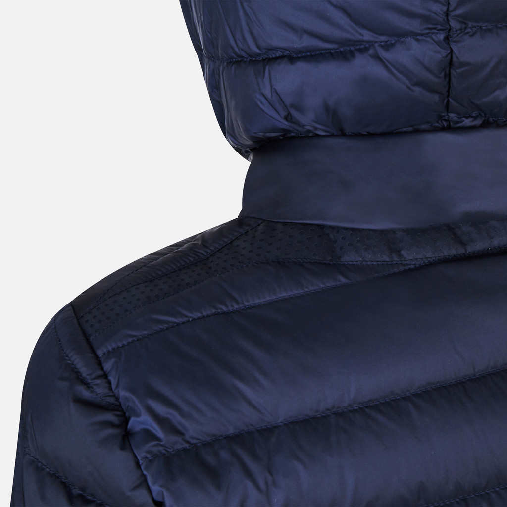 Full-length quilted coat JAYSEN WOMAN Navy blazer - image number 6 | GEOX
