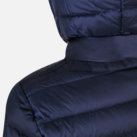 Full-length quilted coat JAYSEN WOMAN Navy blazer - image number 6 | GEOX