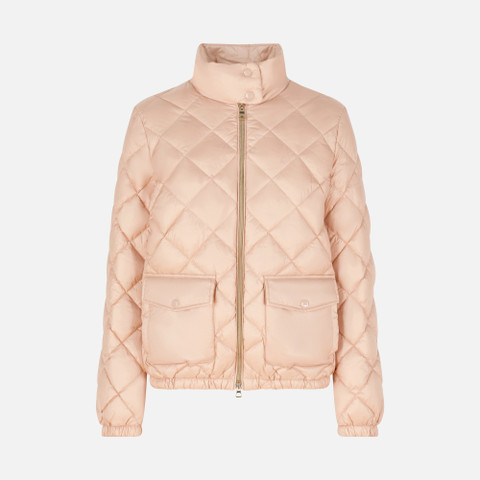 short down jacket DIAMOND WOMAN Misty Rose - image number 0 | GEOX