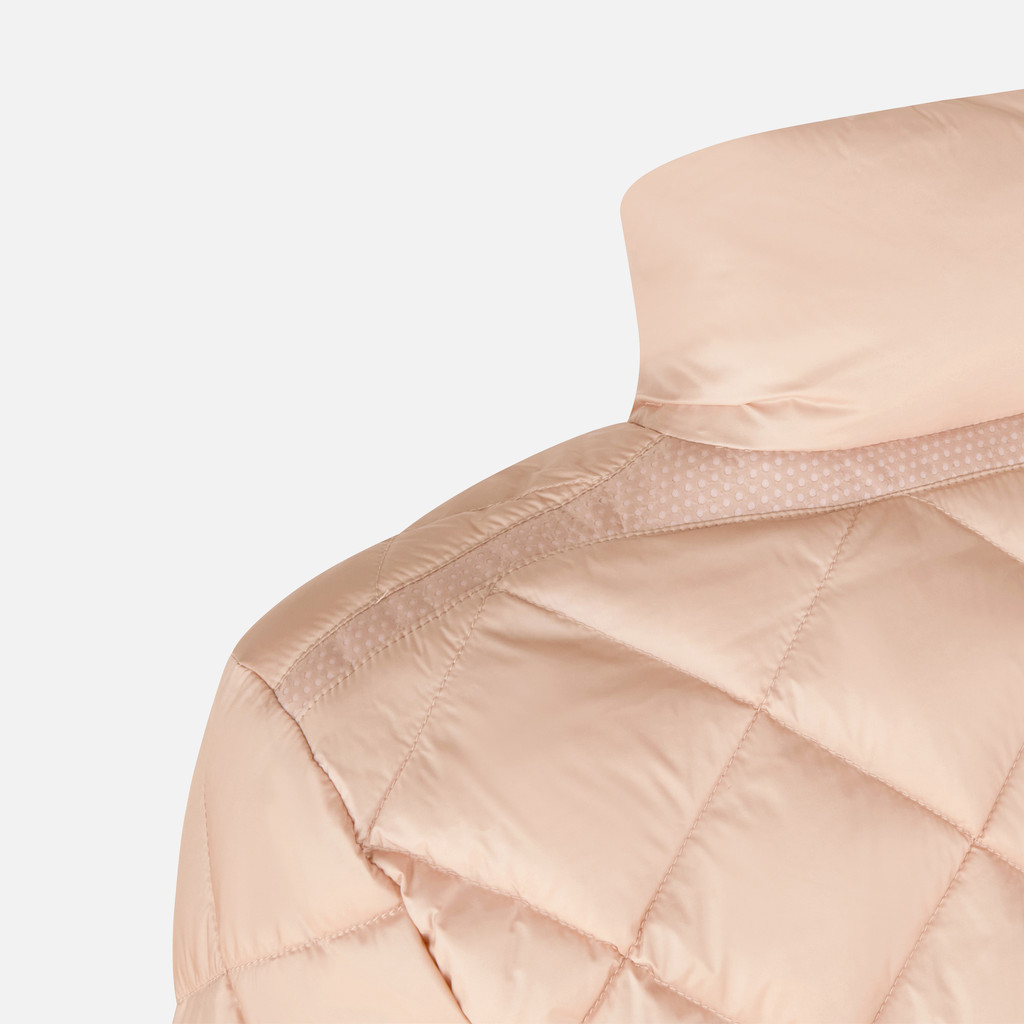 short down jacket DIAMOND WOMAN Misty Rose - image number 6 | GEOX