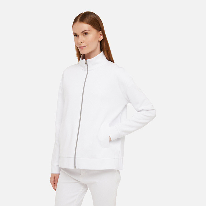 Sweatshirts and hoodies SWEATER WOMAN White | GEOX