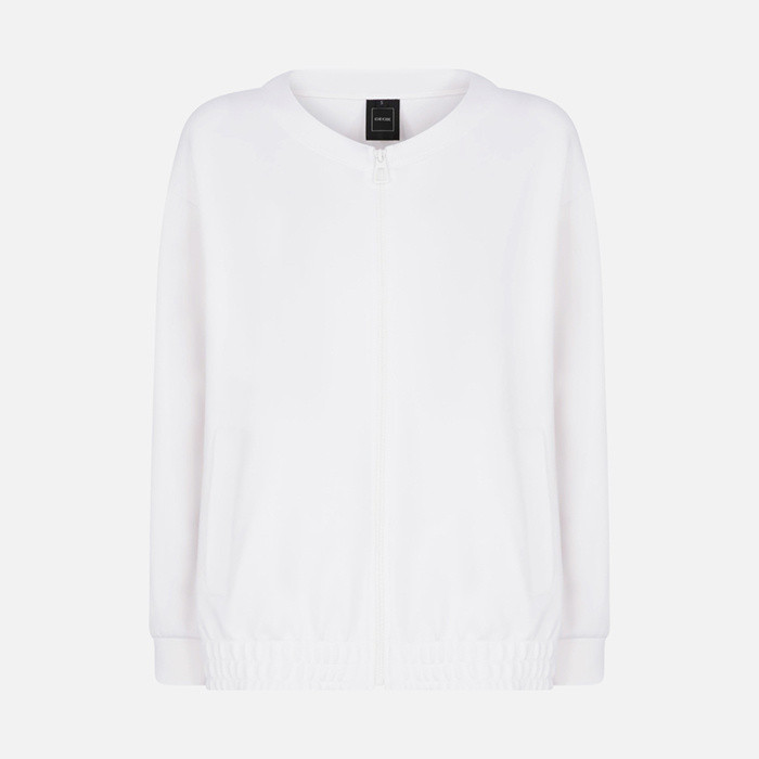 Sweat-shirt SWEATER FEMME Blanc | GEOX