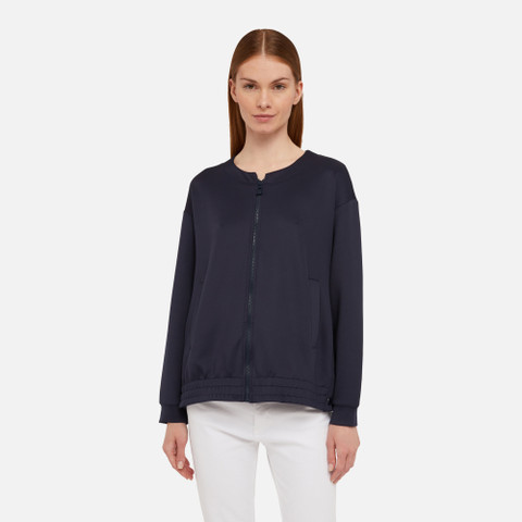 sweatshirt SWEATER WOMAN Navy blazer - image number 1 | GEOX