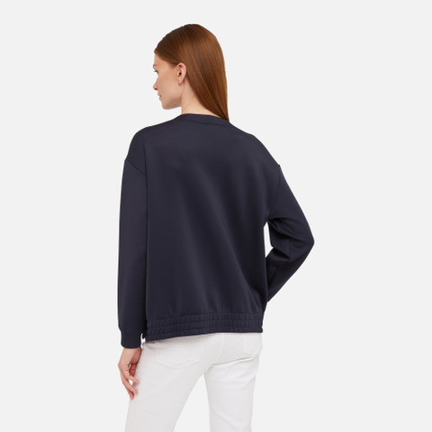 sweatshirt SWEATER WOMAN Navy blazer - image number 5 | GEOX