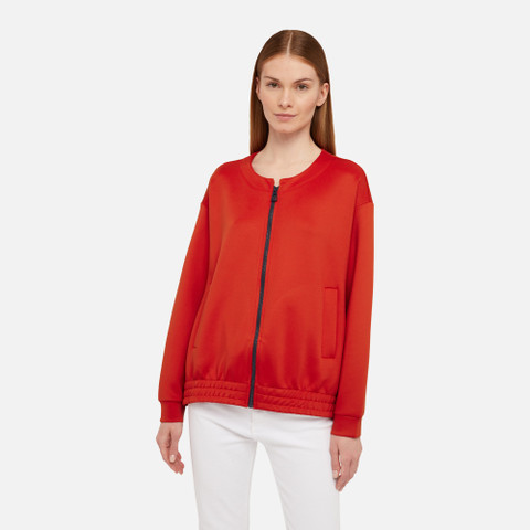 sweatshirt SWEATER WOMAN Tomato red - image number 1 | GEOX