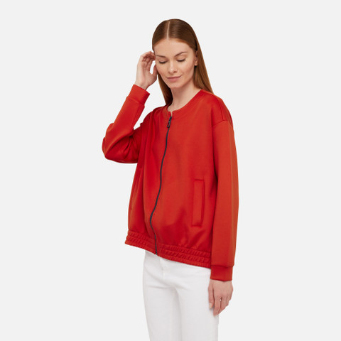 sweatshirt SWEATER WOMAN Tomato red - image number 3 | GEOX