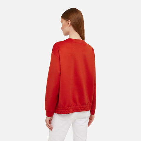 sweatshirt SWEATER WOMAN Tomato red - image number 5 | GEOX