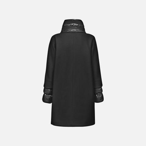 long coat DIAMANTA WOMAN Black - image number 4 | GEOX