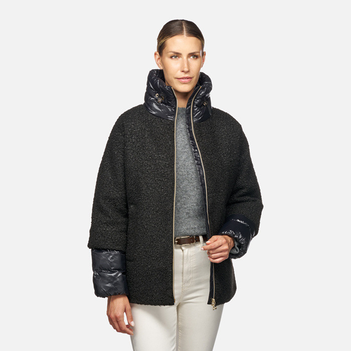 Manteau court CALITHE FEMME Noir | GEOX