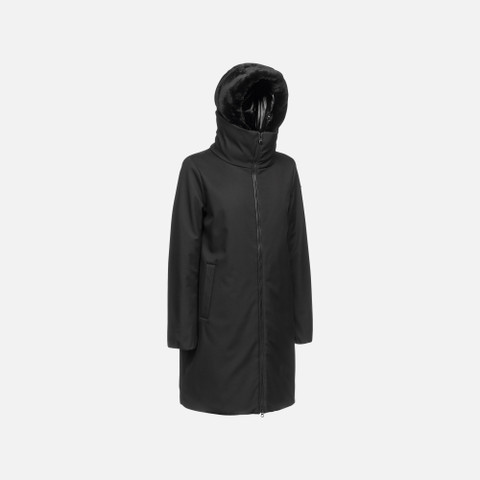 long parka DESYA WOMAN Black - image number 2 | GEOX