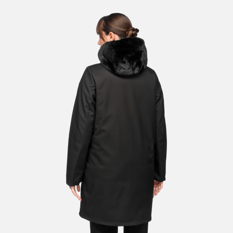 long parka DESYA WOMAN Black - image number 5 | GEOX