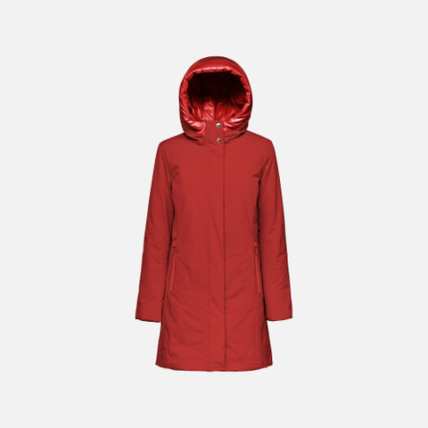 long parka SPHERICA WOMAN Red Dahlia - image number 0 | GEOX