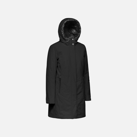 long parka SPHERICA WOMAN Black - image number 2 | GEOX