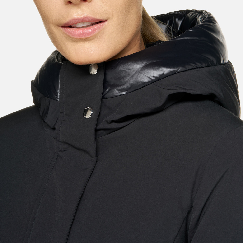 long parka SPHERICA WOMAN Black - image number 8 | GEOX
