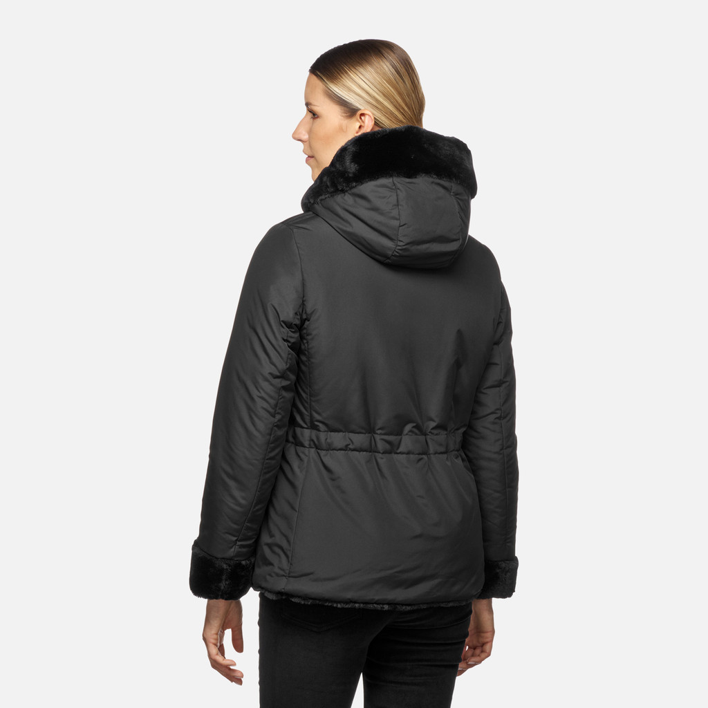 Geox KAULA WOMAN Black Black reversible jacket Geox