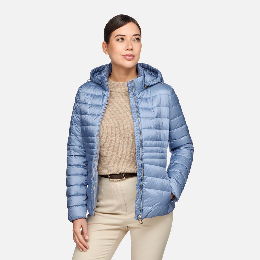 Geox JAYSEN FEMME doudoune courte Bleu ciel Geox