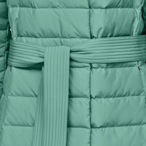 Full-length quilted coat CATRIA WOMAN Deep sea - image number 7 | GEOX