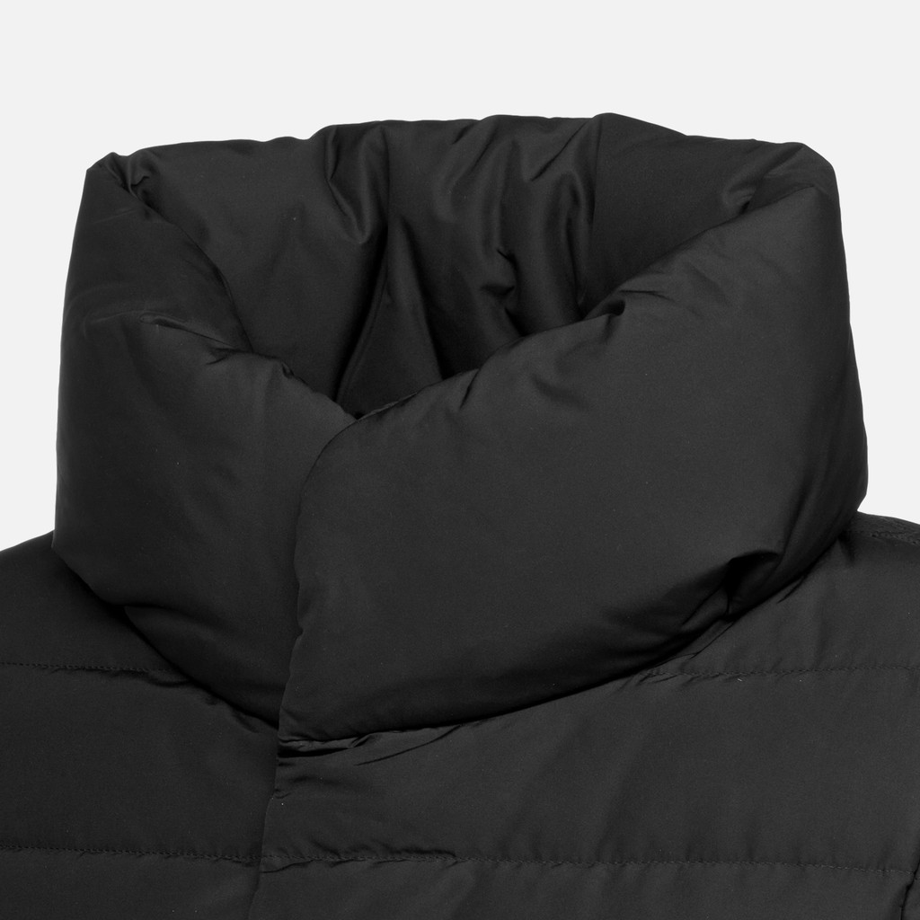 Full-length quilted coat CATRIA WOMAN Black - image number 7 | GEOX