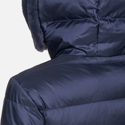 Full-length quilted coat PHEBY WOMAN Sky captain - image number 6 | GEOX