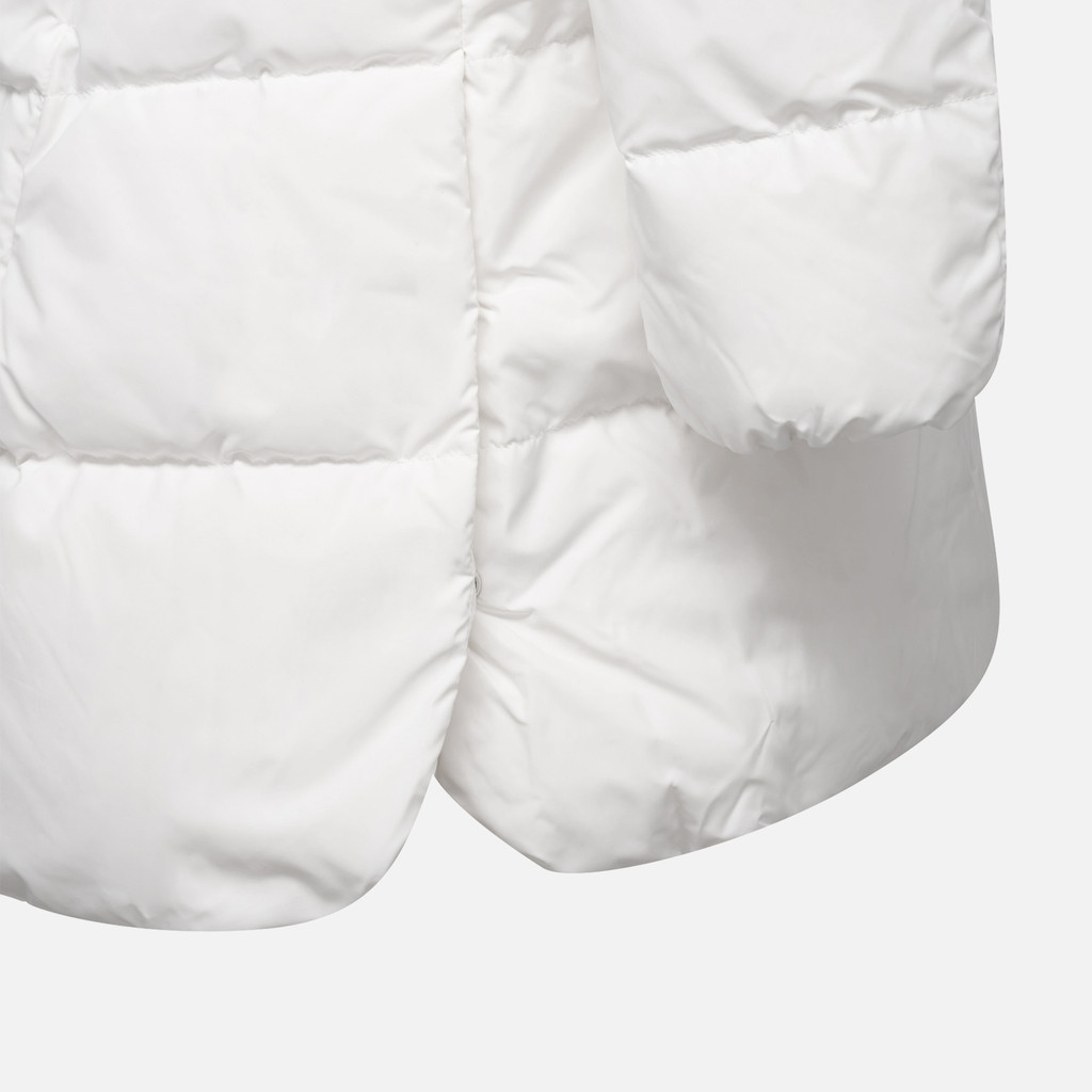 Full-length quilted coat DALYLA WOMAN Blanc De Blanc - image number 6 | GEOX
