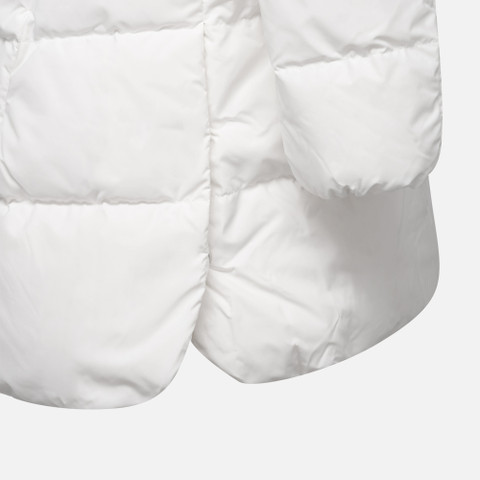 Full-length quilted coat DALYLA WOMAN Blanc De Blanc - image number 6 | GEOX
