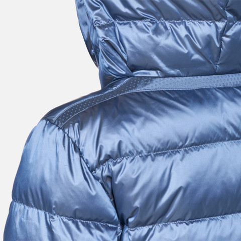 Full-length quilted coat ADRYA WOMAN Dark infinity - image number 6 | GEOX