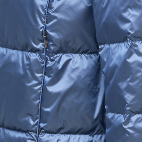 Full-length quilted coat ADRYA WOMAN Dark infinity - image number 7 | GEOX