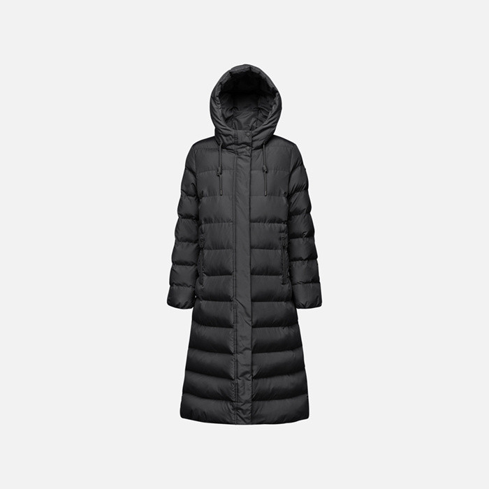 Long parka ANYLLA WOMAN Black | GEOX